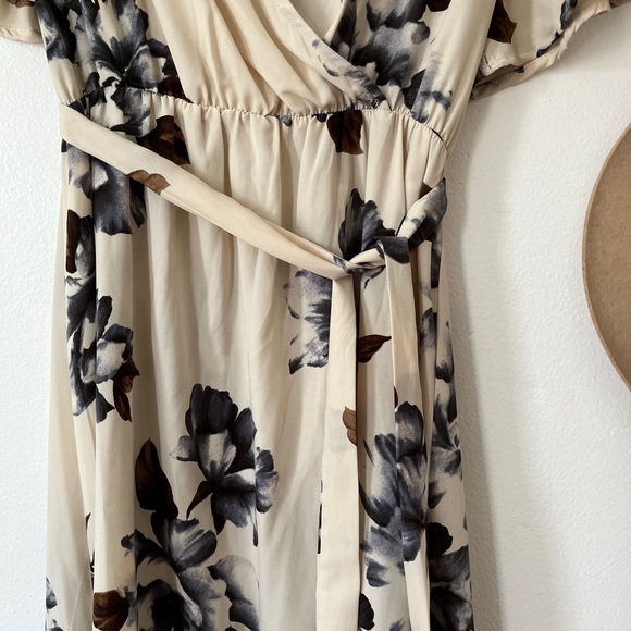 JessaKae Floral Wrap HighLow Dress - Picture 2 of 8